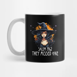 Salem 1692 They Missed One, Salem Witch Halloween Women Girl Mug